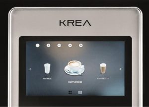 Krea touch coffee machine selection panel